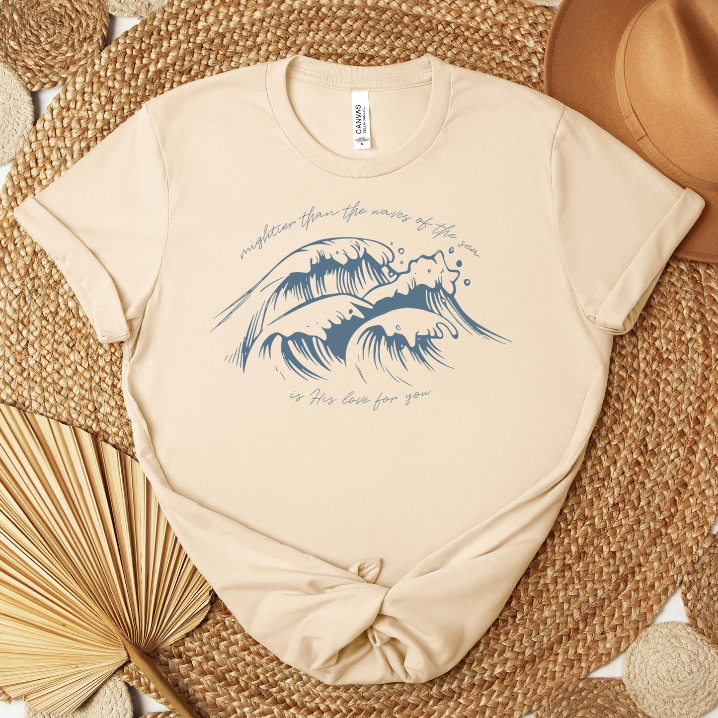 Mightier Than The Waves Of The Sea Is His Love For You Premium T-shirt