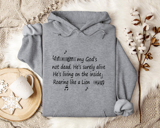 My God's Not Dead He's Surely Alive He's Living On The Inside Roaring Like A Lion