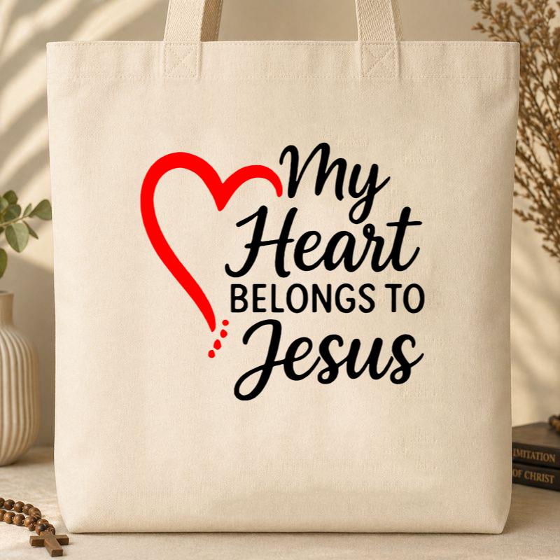 My Heart Belongs To Jesus Tote Bag