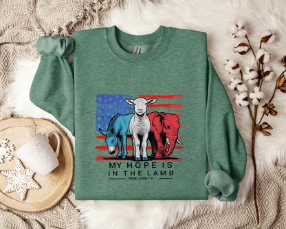 My Hope Is In The Lamp Revelation 7.17 2 Sweatshirt