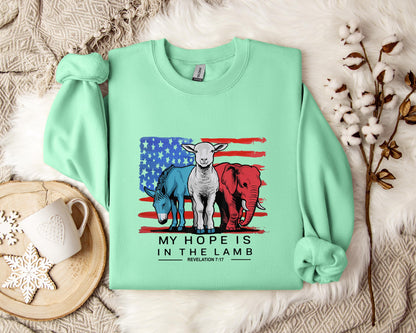 My Hope Is In The Lamp Revelation 7.17 2 Sweatshirt