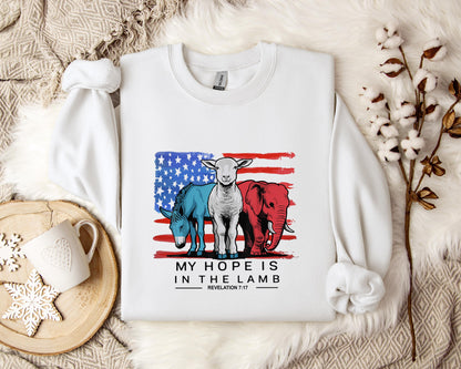 My Hope Is In The Lamp Revelation 7.17 2 Sweatshirt