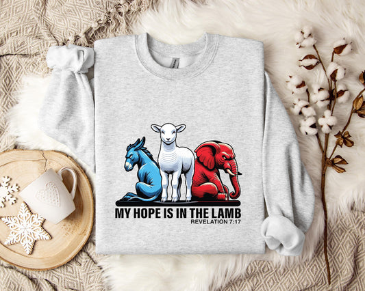My Hope Is In The Lamp Revelation 7.17 Sweatshirt