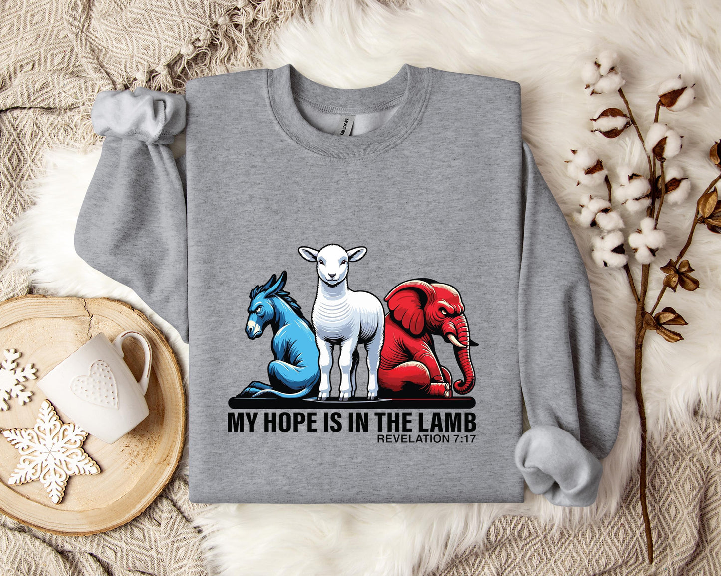 My Hope Is In The Lamp Revelation 7.17 Sweatshirt