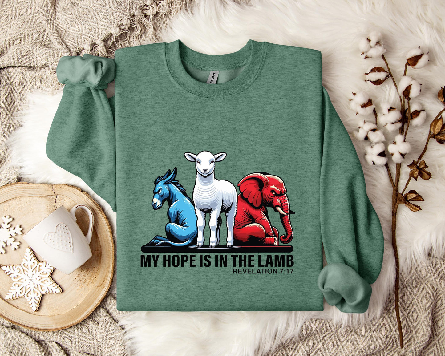 My Hope Is In The Lamp Revelation 7.17 Sweatshirt