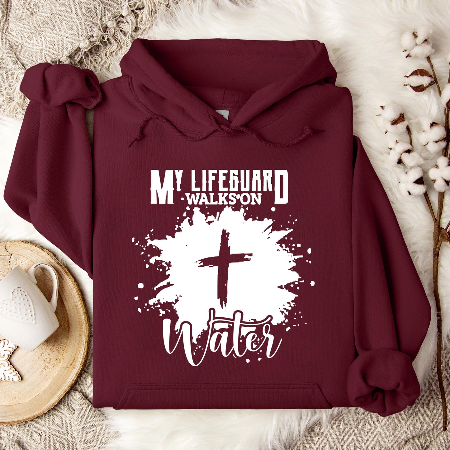 My Lifeguard Walks On Water Hoodie