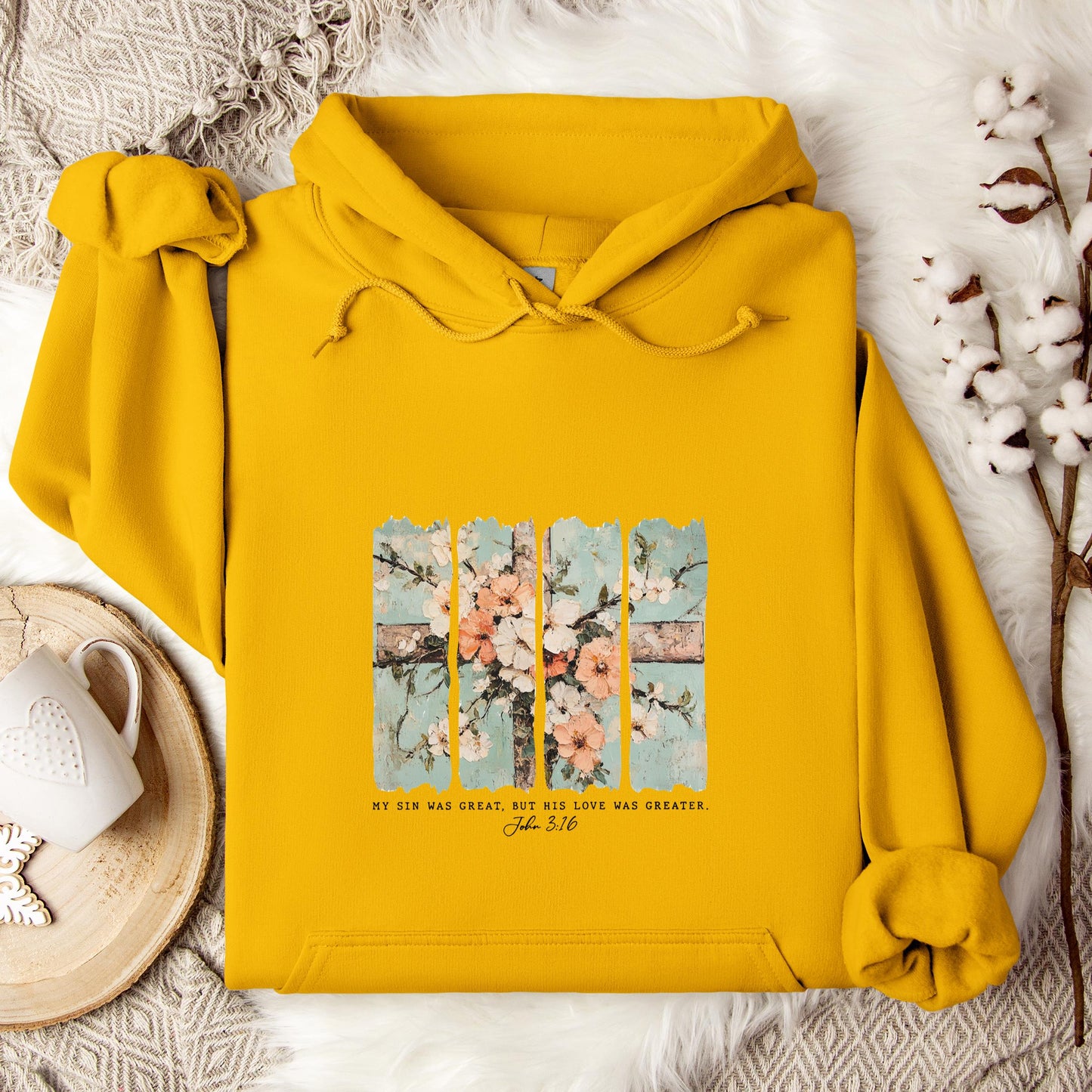 My Sin Was Great But His Love Was Created John 3.16 Hoodie