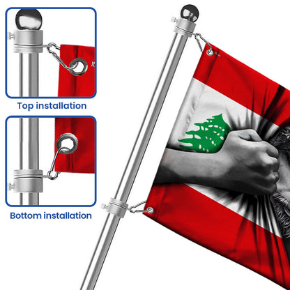 Jesus Flag One Nation Under God Lebanon Grommet Flag