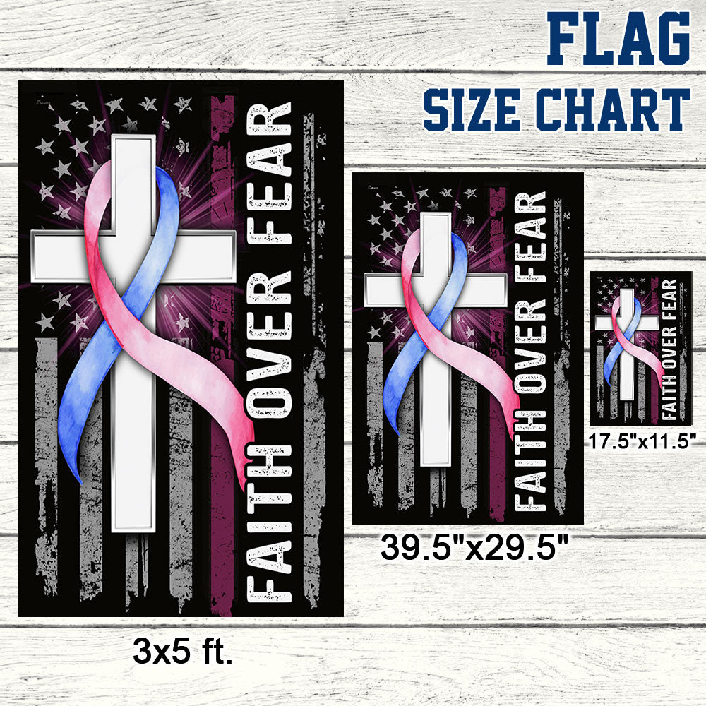 SIDS Flag Faith Over Fear Sudden Infant Death Syndrome Flag