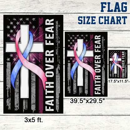 SIDS Flag Faith Over Fear Sudden Infant Death Syndrome Flag
