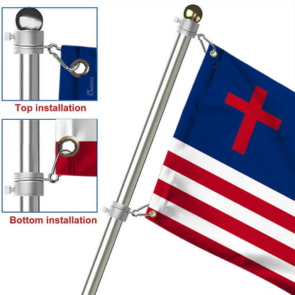 Christian Flag American Christian Grommet Flag