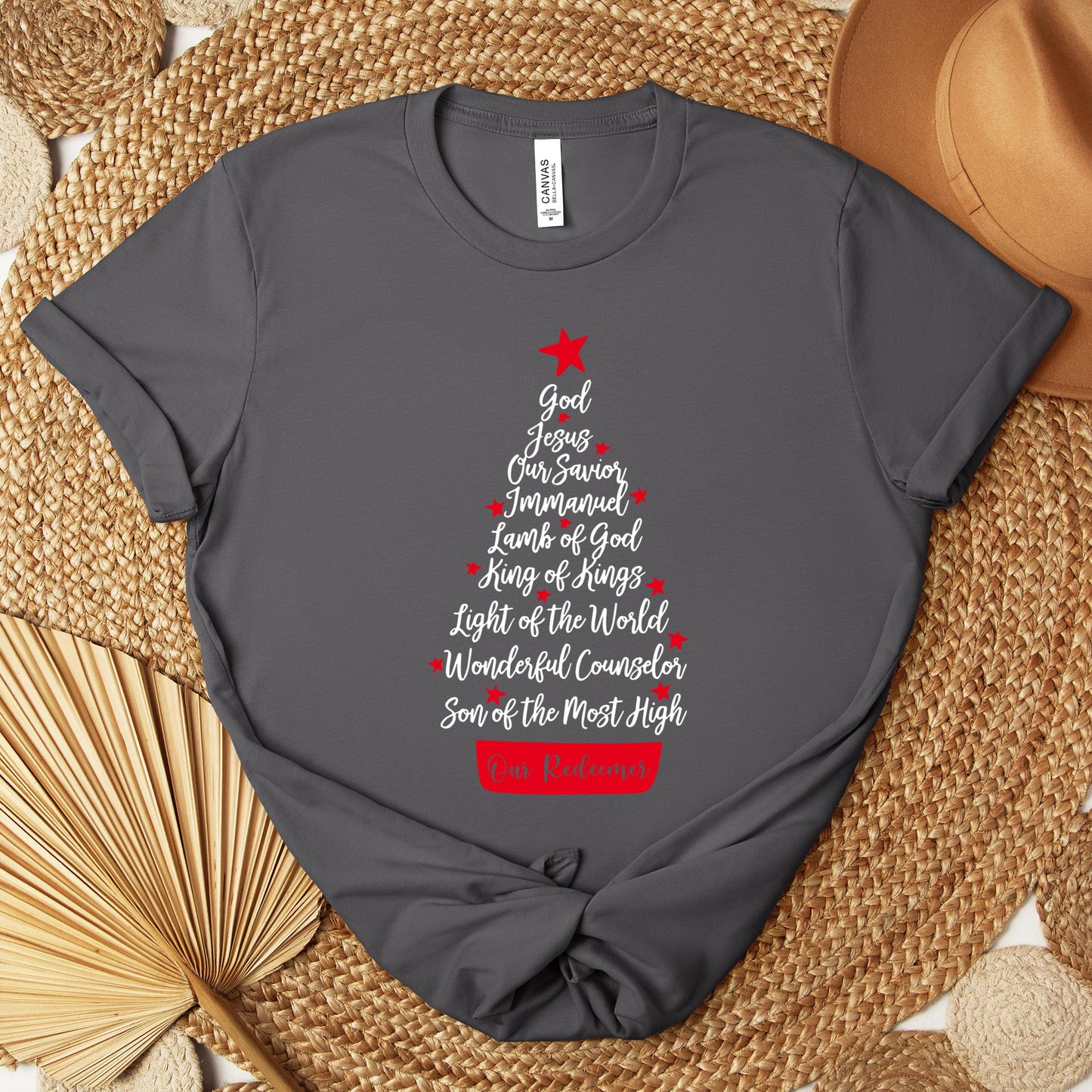 Name Of Jesus Christmas Tree 01 Premium T-shirt