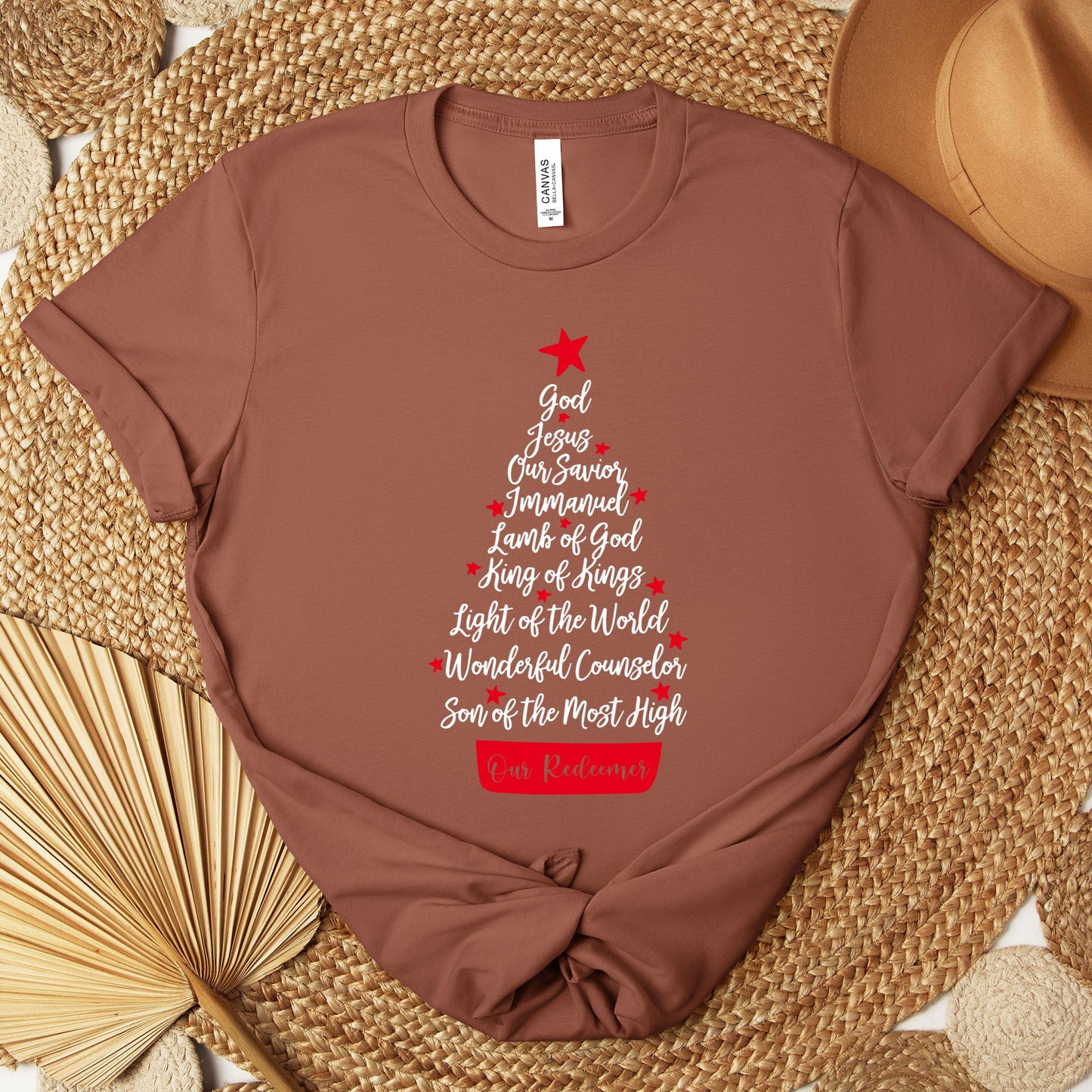 Name Of Jesus Christmas Tree 01 Premium T-shirt