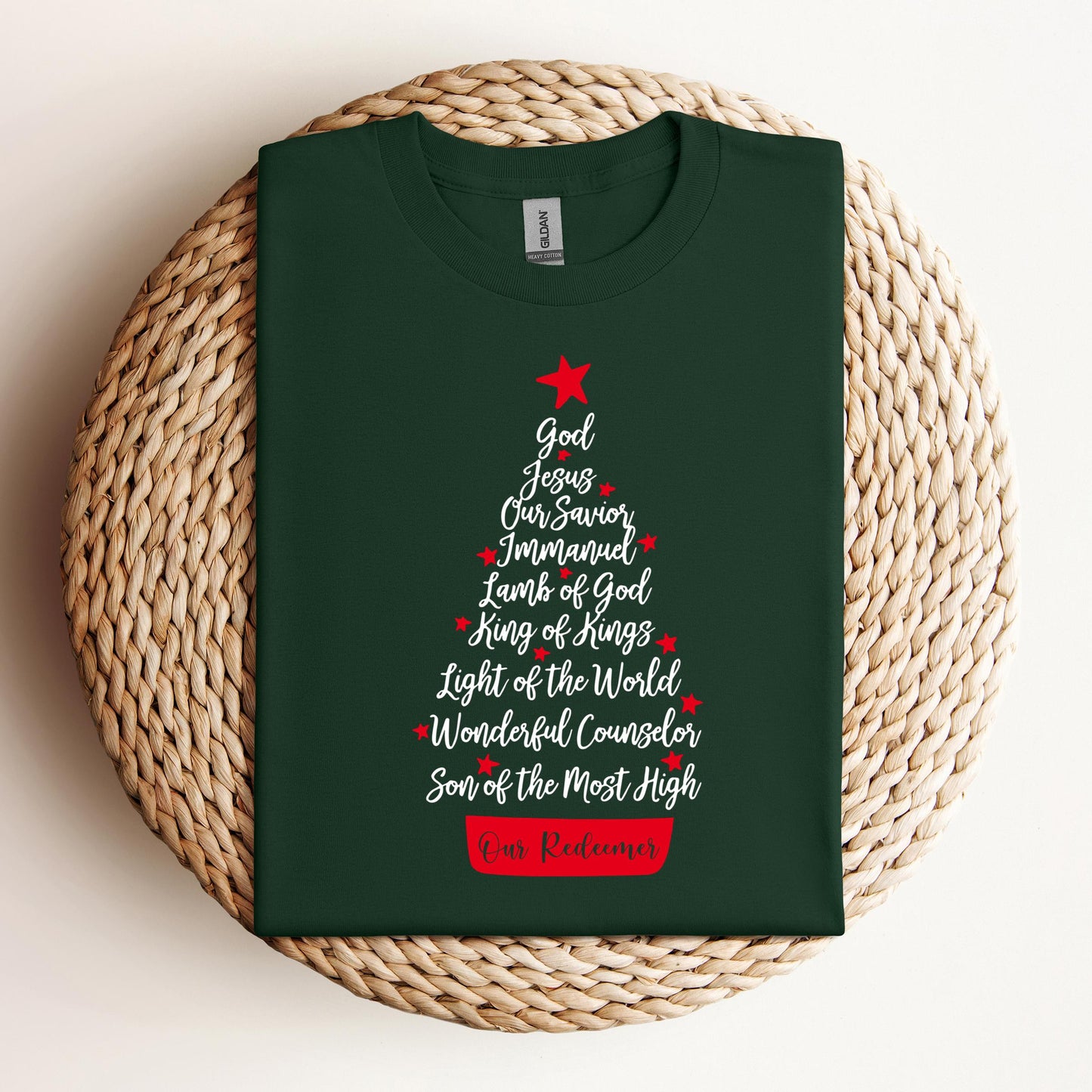 Name Of Jesus Christmas Tree 01