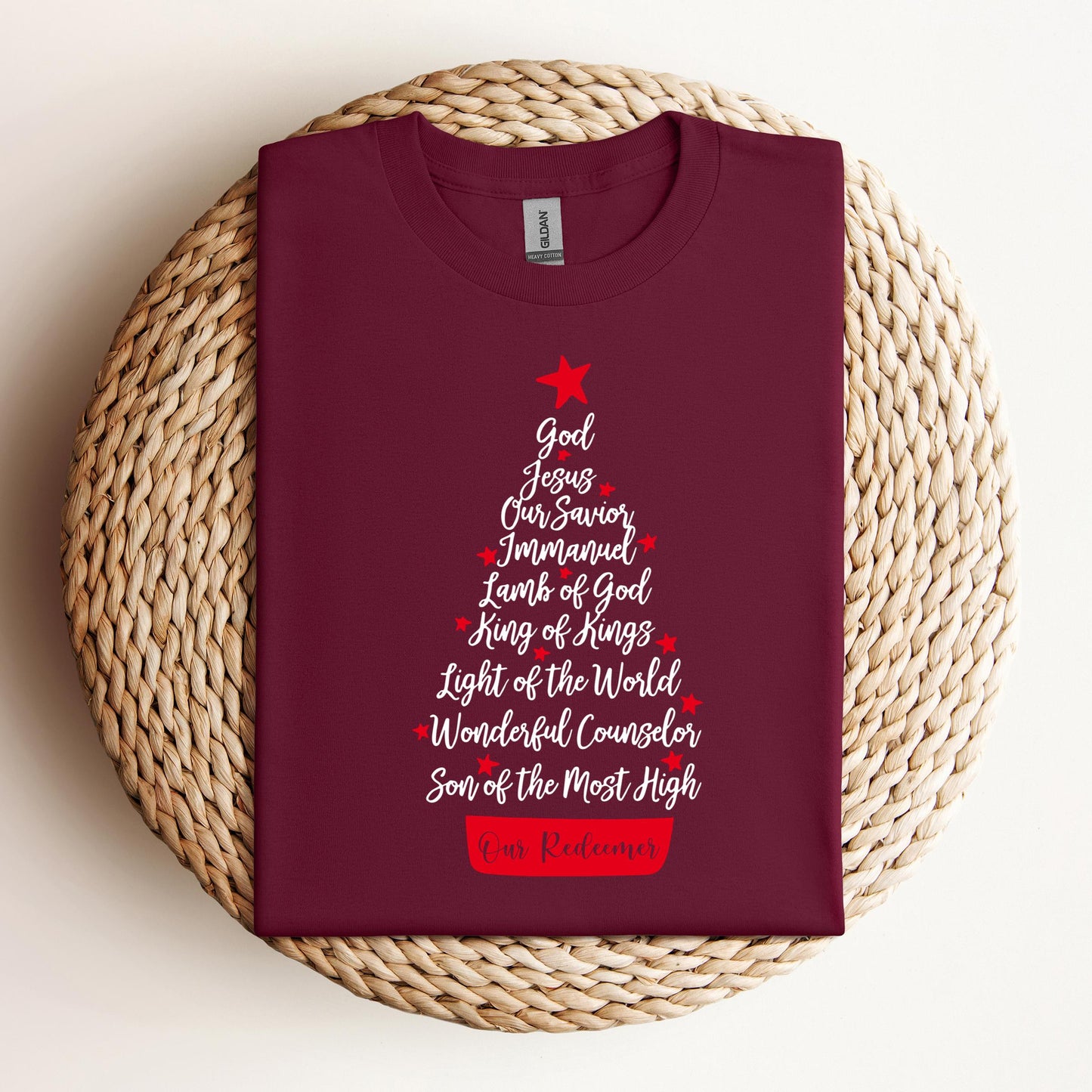 Name Of Jesus Christmas Tree 01