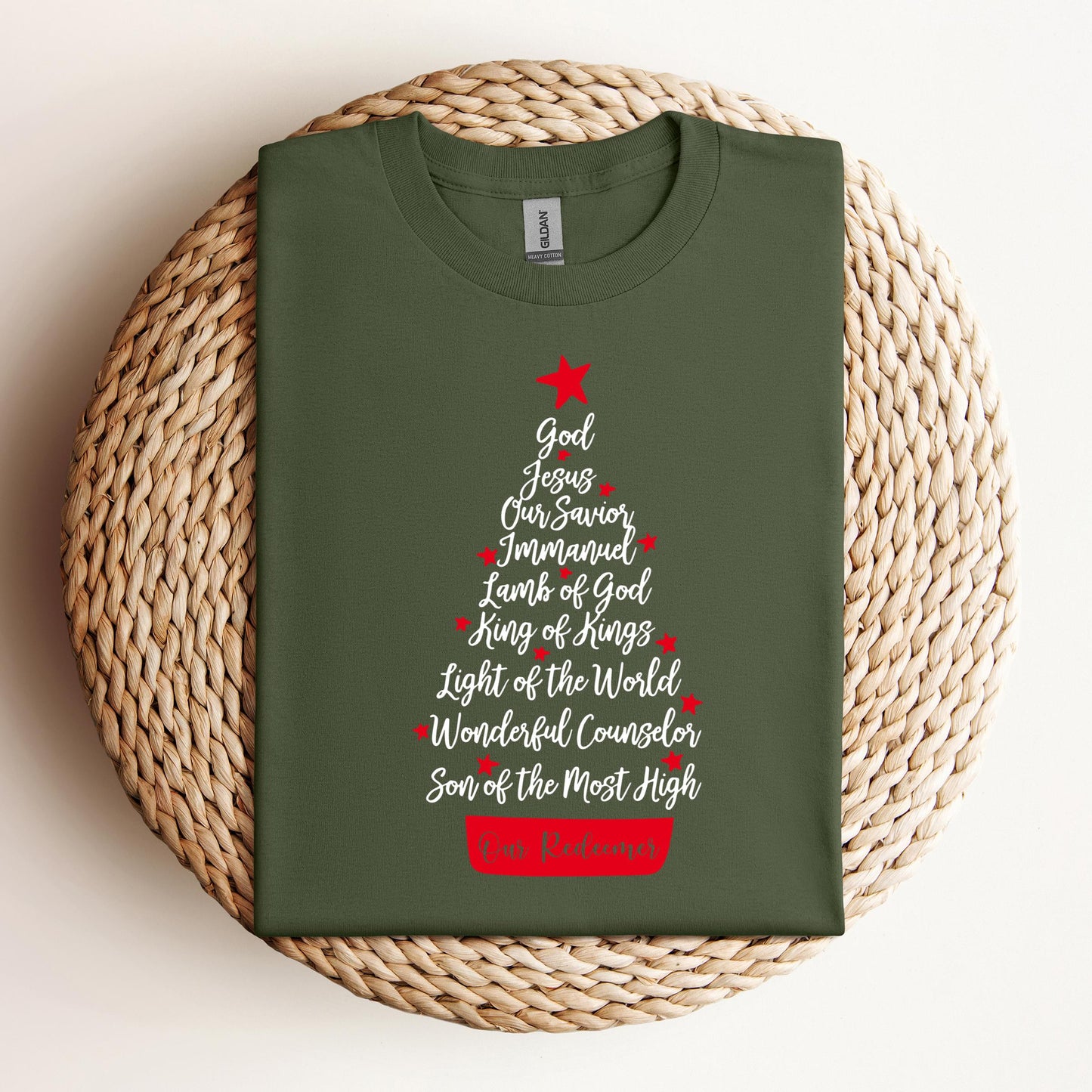 Name Of Jesus Christmas Tree 01