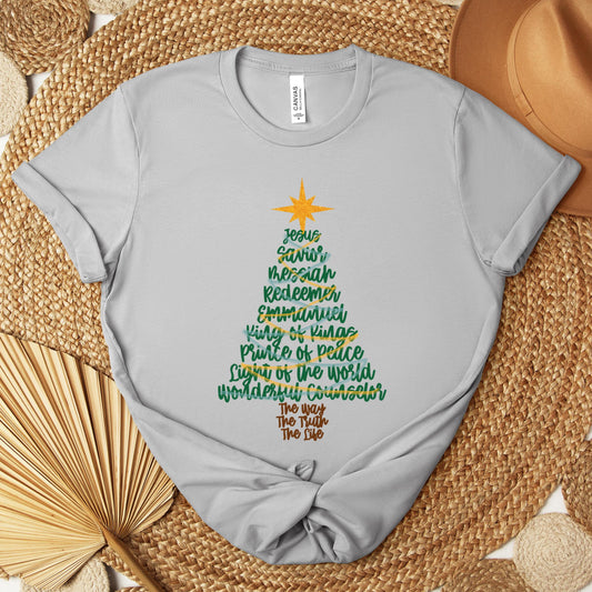 Name Of Jesus Christmas Tree 02 Premium T-shirt