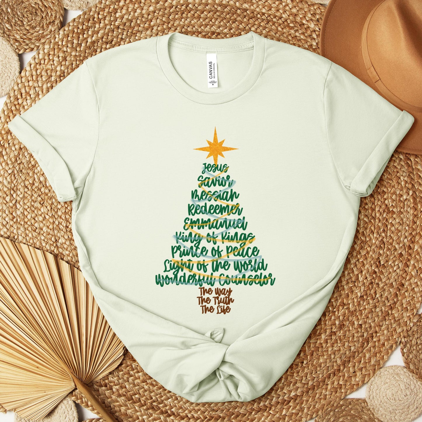 Name Of Jesus Christmas Tree 02 Premium T-shirt