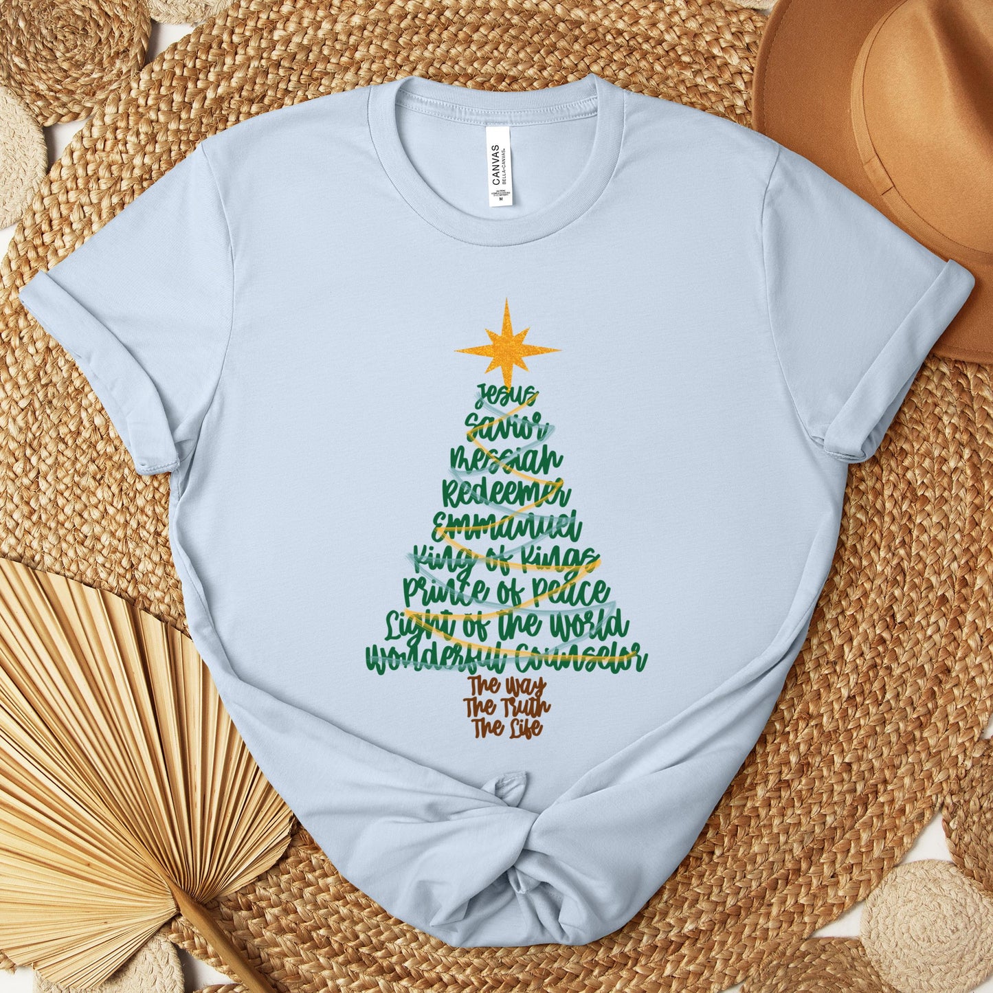 Name Of Jesus Christmas Tree 02 Premium T-shirt
