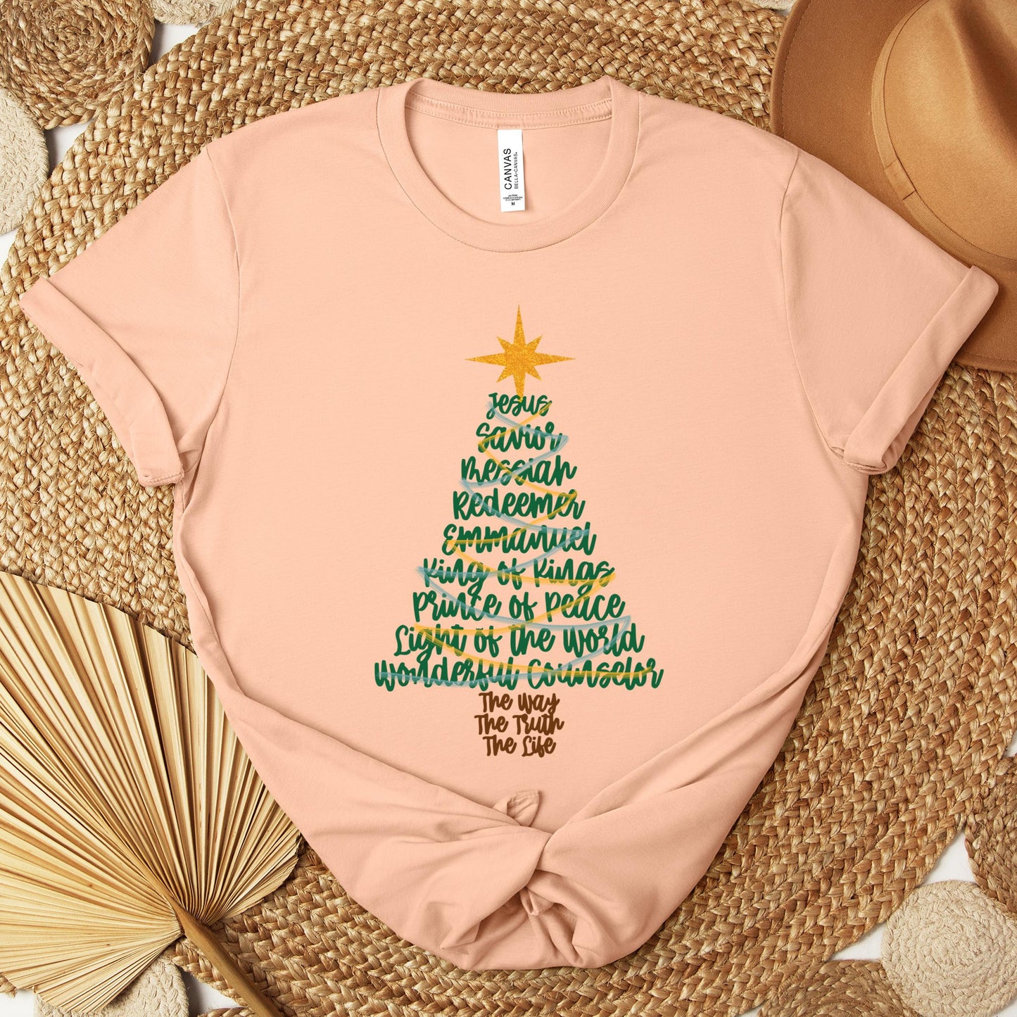 Name Of Jesus Christmas Tree 02 Premium T-shirt