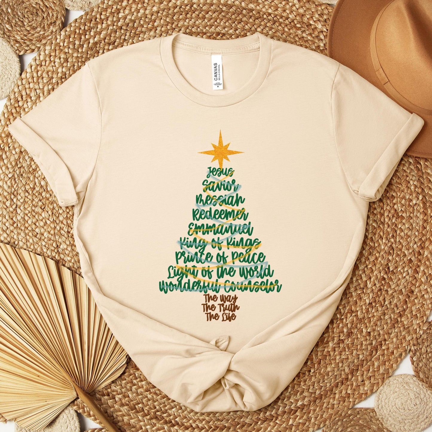 Name Of Jesus Christmas Tree 02 Premium T-shirt
