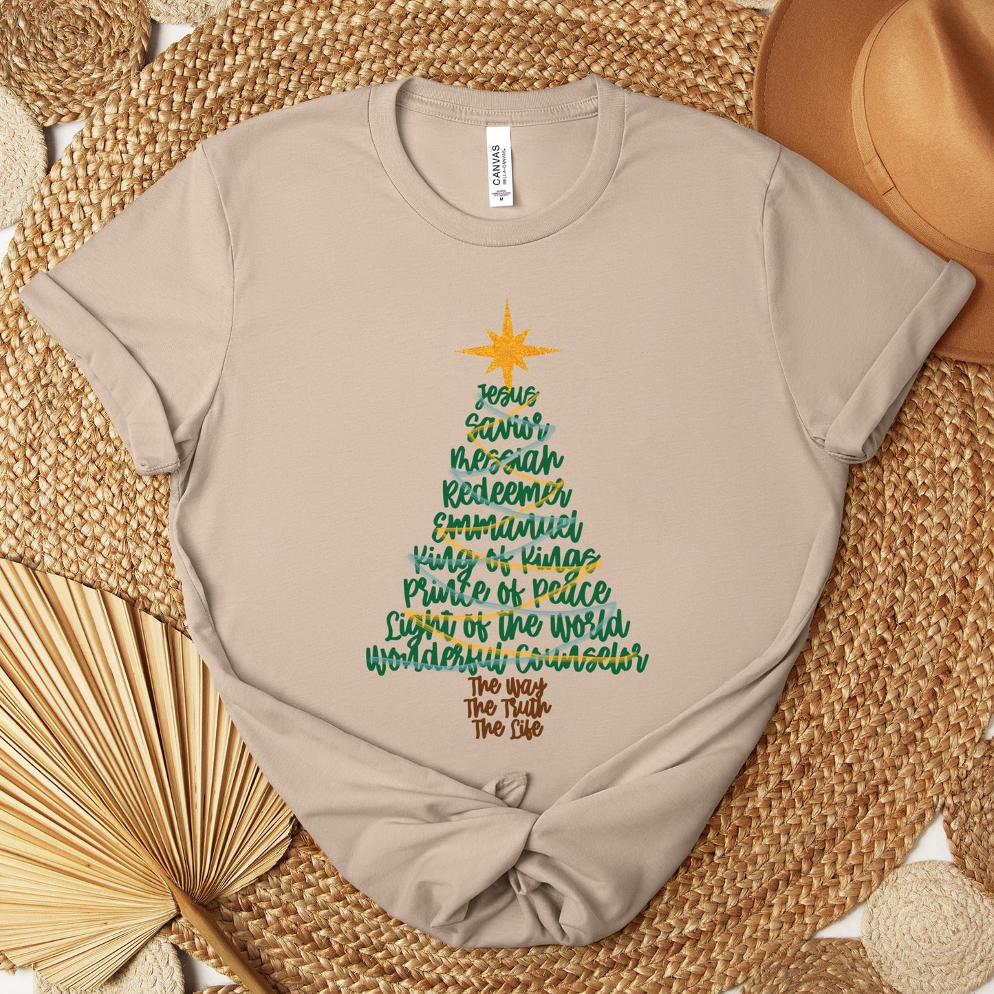 Name Of Jesus Christmas Tree 02 Premium T-shirt
