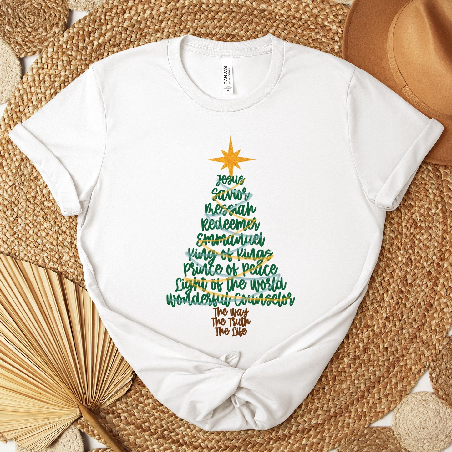 Name Of Jesus Christmas Tree 02 Premium T-shirt