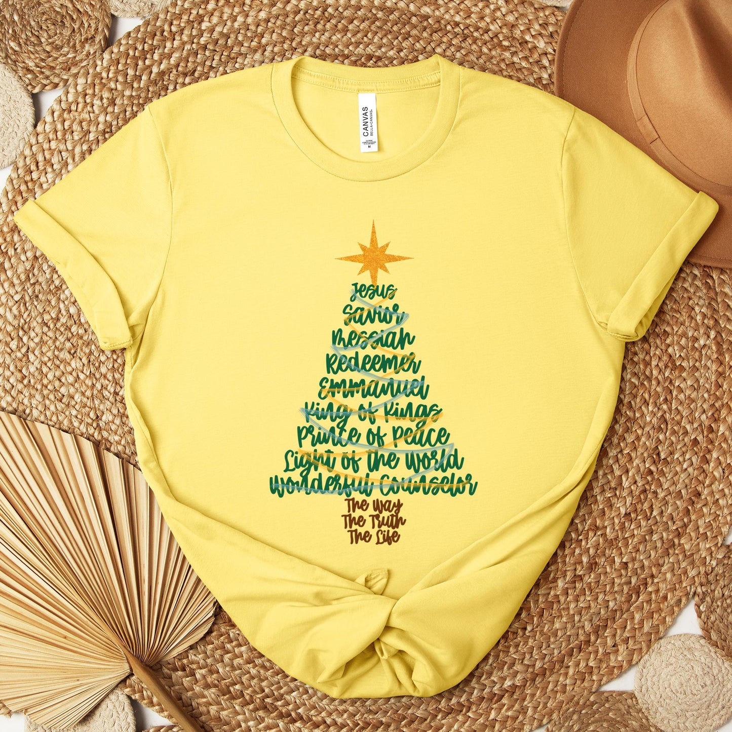 Name Of Jesus Christmas Tree 02 Premium T-shirt