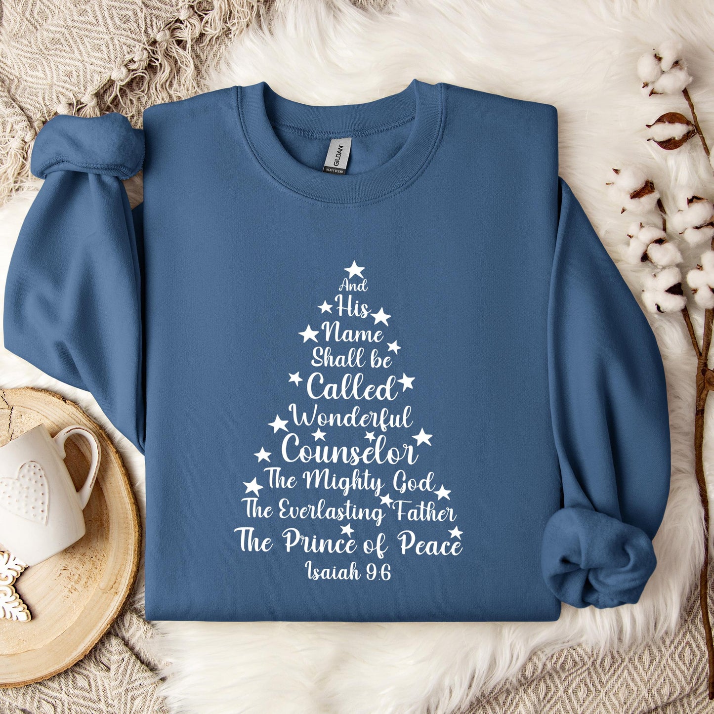 Name Of Jesus Christmas Tree 03 Sweatshirt
