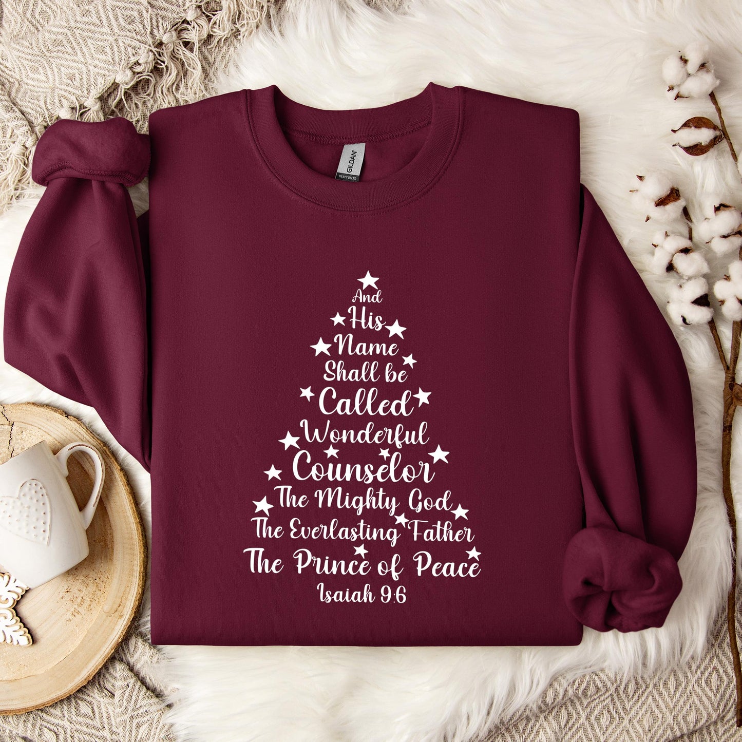Name Of Jesus Christmas Tree 03 Sweatshirt