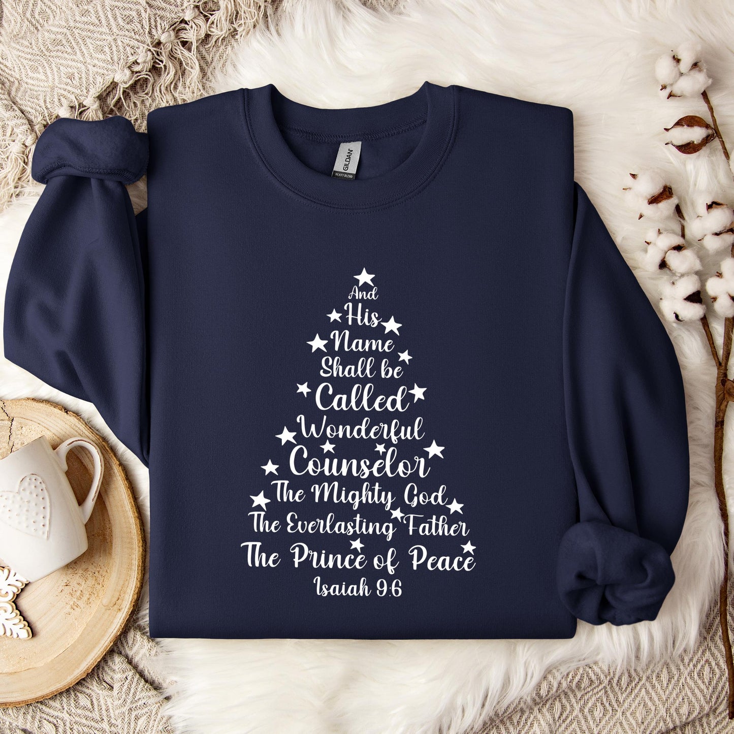 Name Of Jesus Christmas Tree 03 Sweatshirt