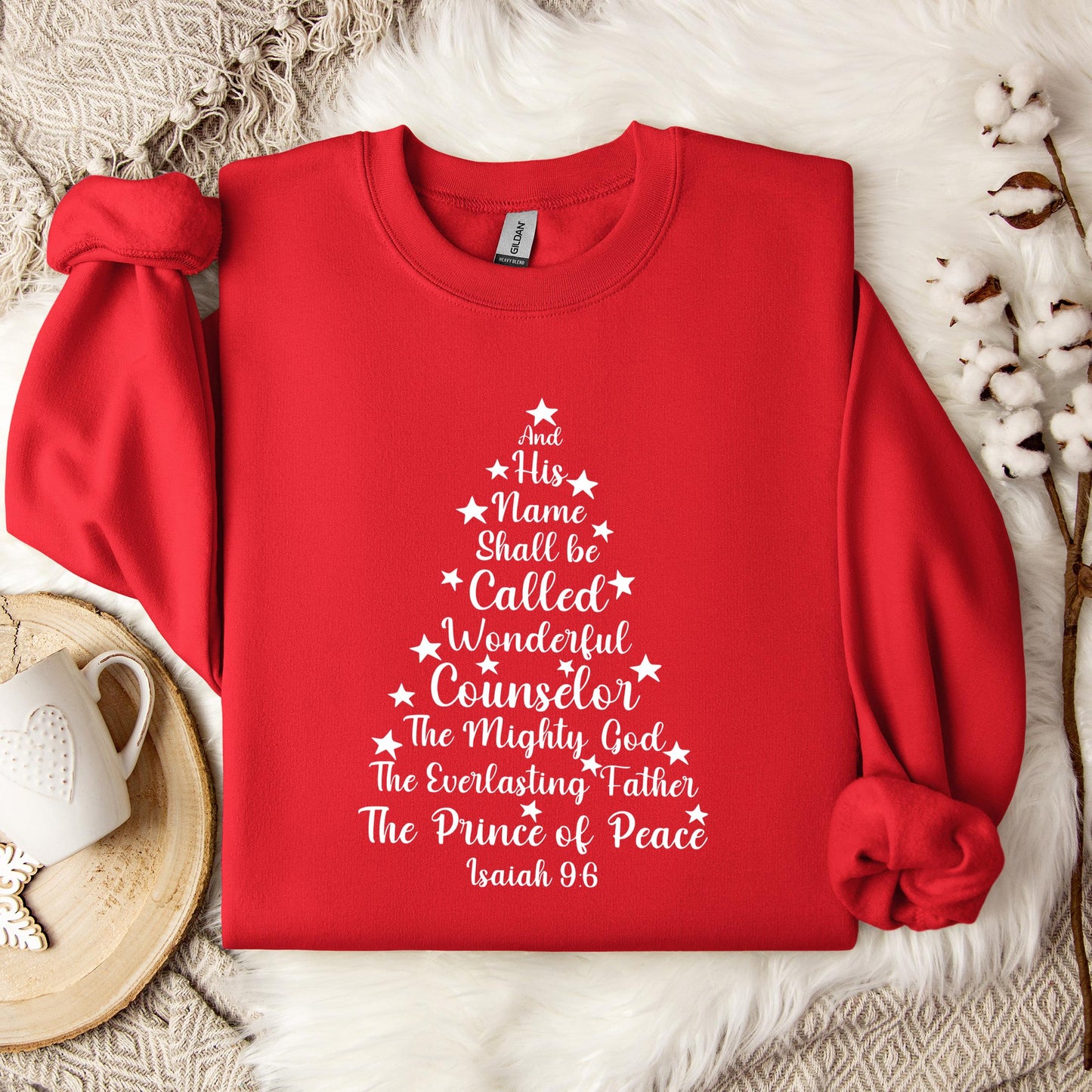 Name Of Jesus Christmas Tree 03 Sweatshirt