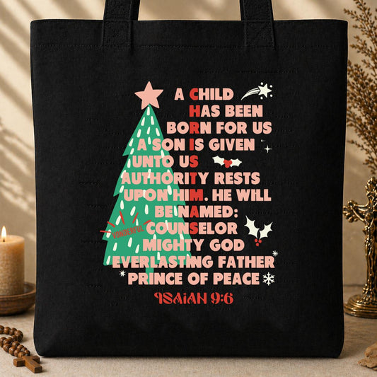 Name Of Jesus Christmas Tree 05 Tote Bag