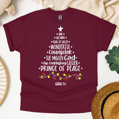 Name Of Jesus Christmas Tree Isaiah 9.6