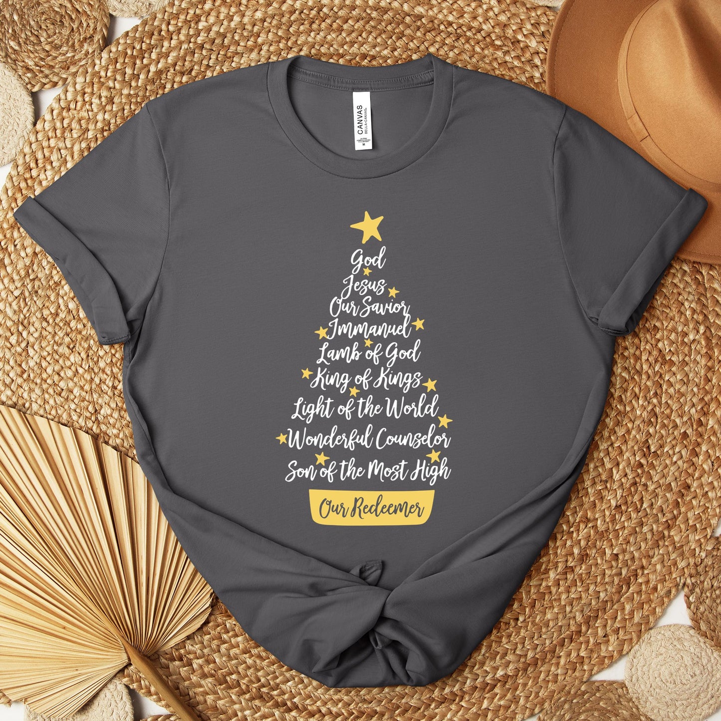 Name Of Jesus Christmas Tree Premium T-shirt
