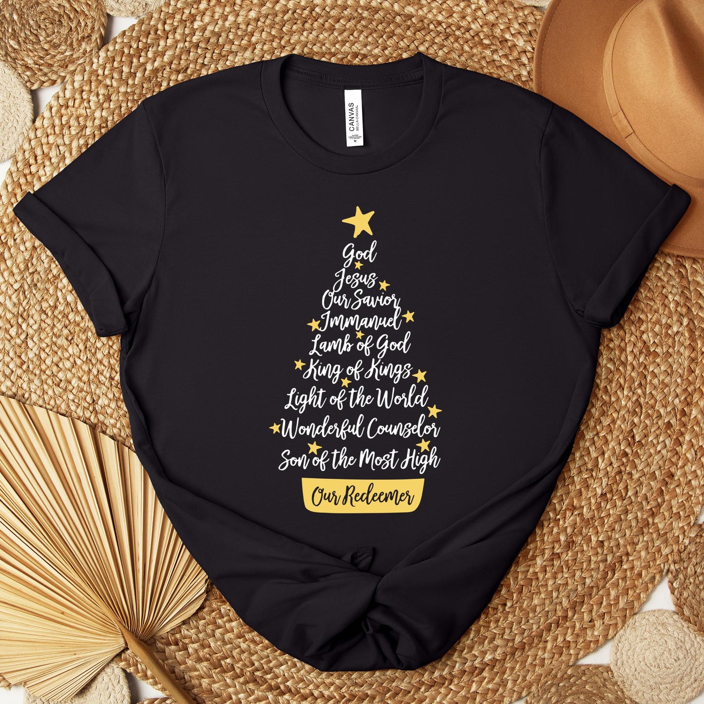 Name Of Jesus Christmas Tree Premium T-shirt