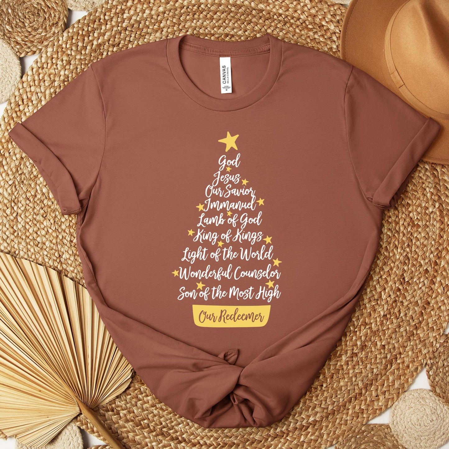 Name Of Jesus Christmas Tree Premium T-shirt