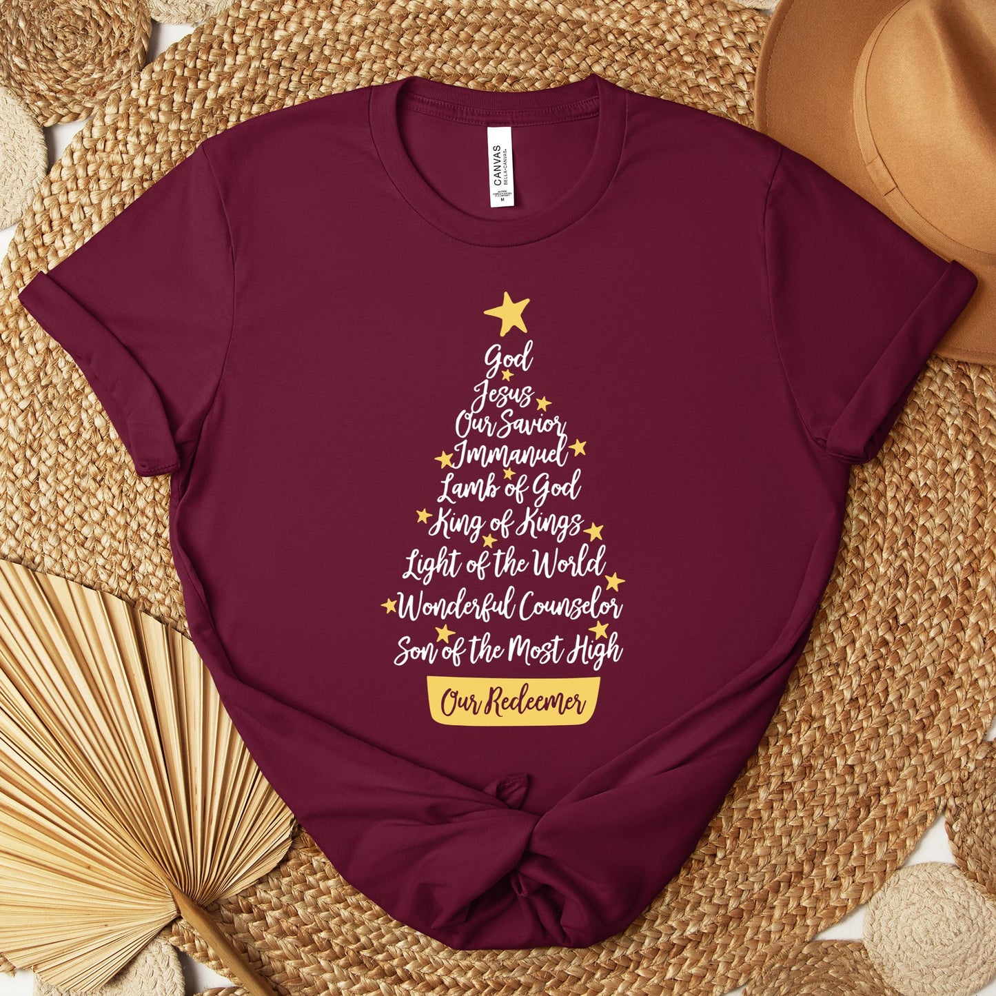 Name Of Jesus Christmas Tree Premium T-shirt