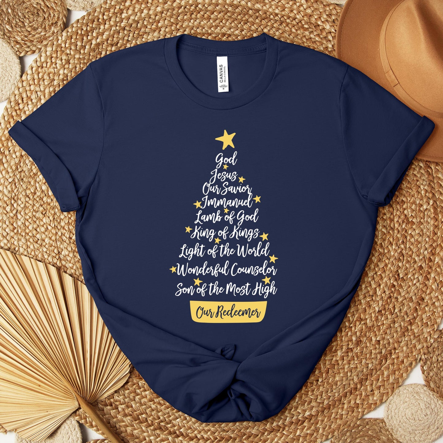 Name Of Jesus Christmas Tree Premium T-shirt