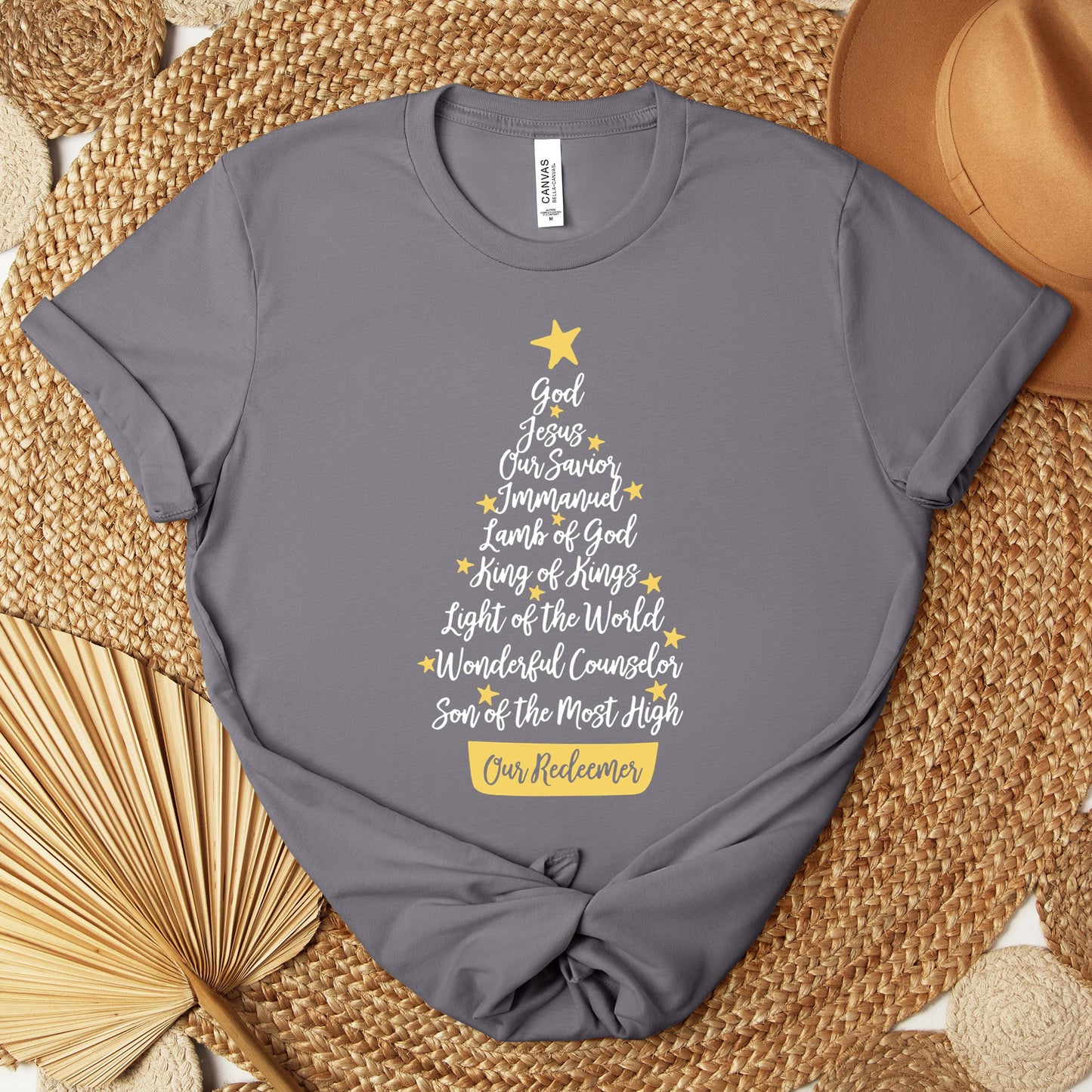 Name Of Jesus Christmas Tree Premium T-shirt