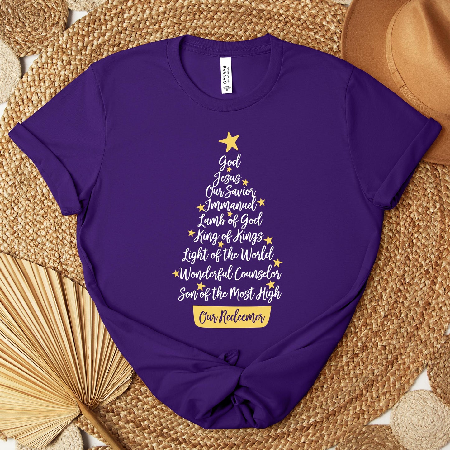 Name Of Jesus Christmas Tree Premium T-shirt