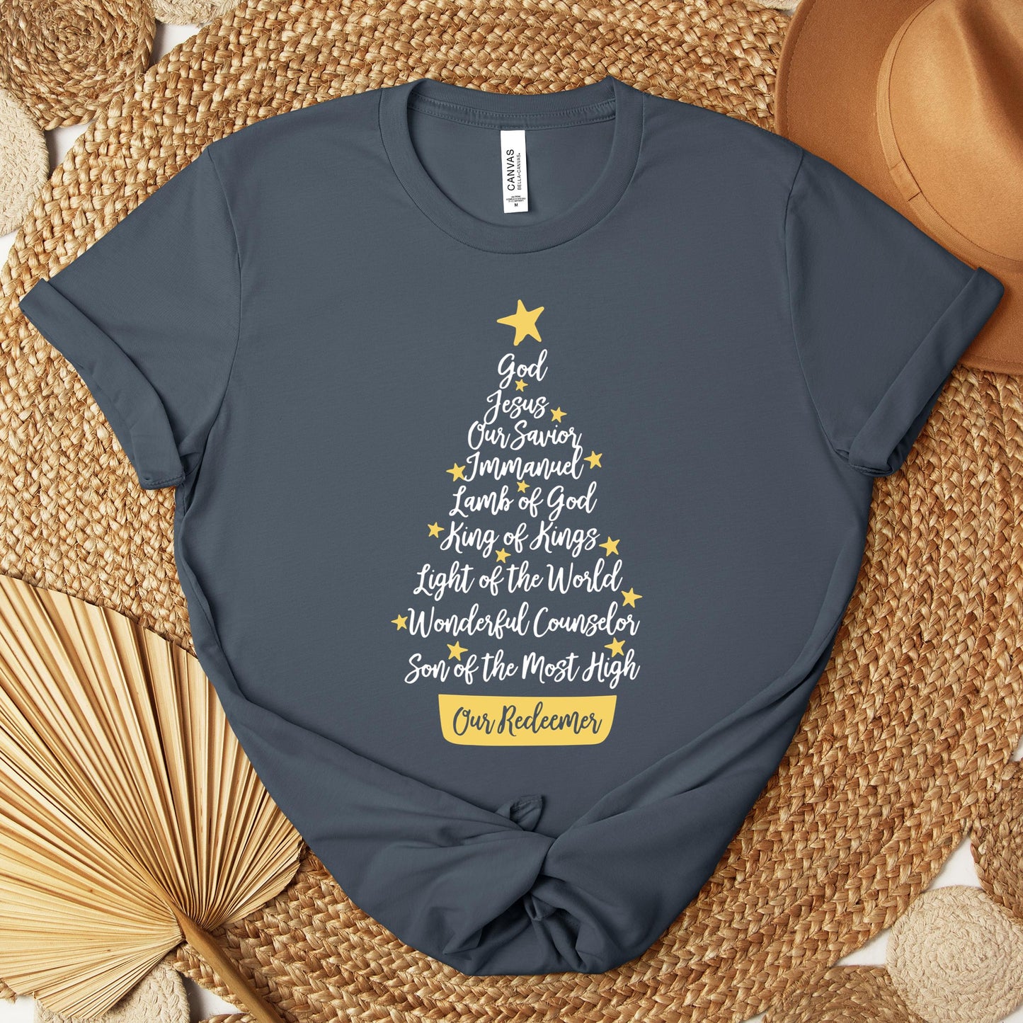 Name Of Jesus Christmas Tree Premium T-shirt