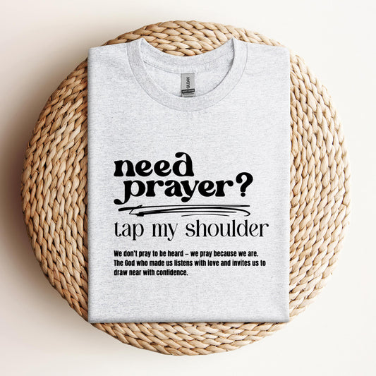 Need Prayer Tap My Shoulder