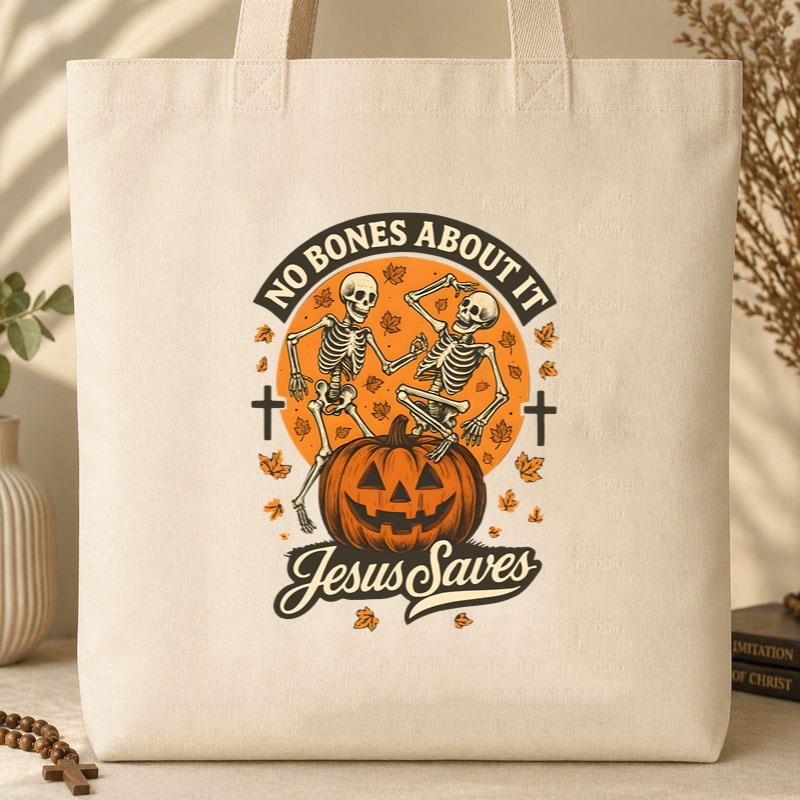 No Bones About It Jesus Saves 01 Tote Bag
