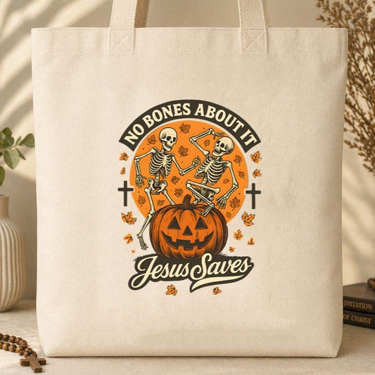 No Bones About It Jesus Saves 01 Tote Bag