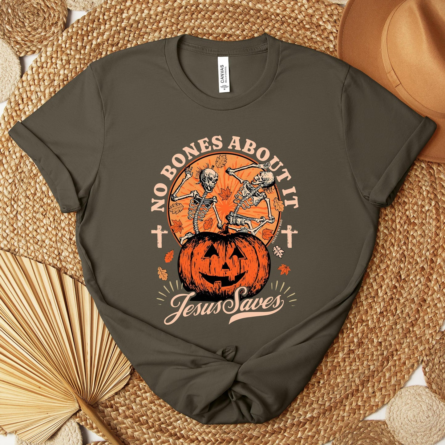 No Bones About It Jesus Saves Premium T-shirt