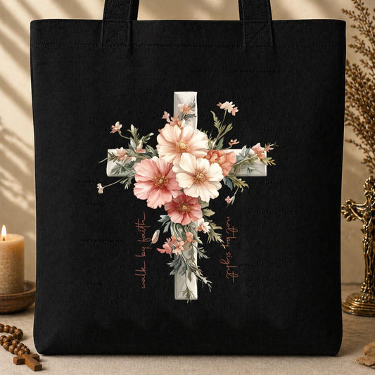 Not By Sight Walk By Faith Tote Bag