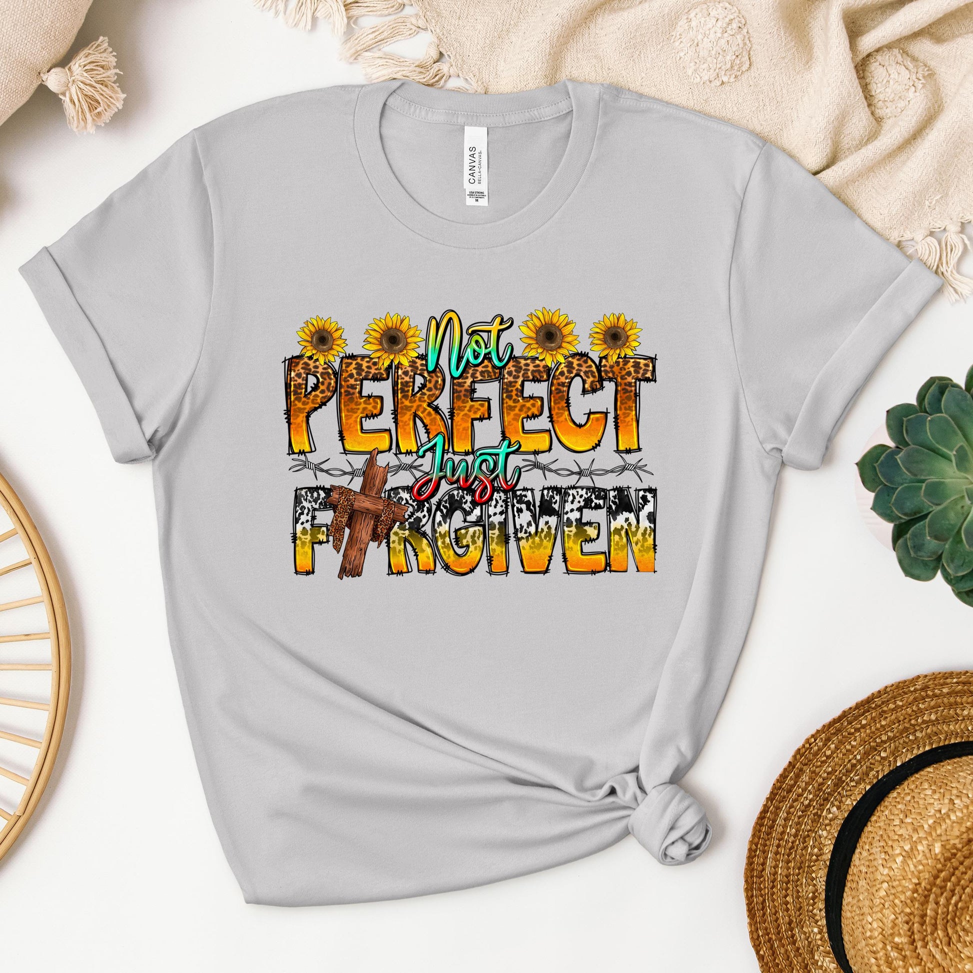 Not Perfect Just Forgiven Sunflower 01