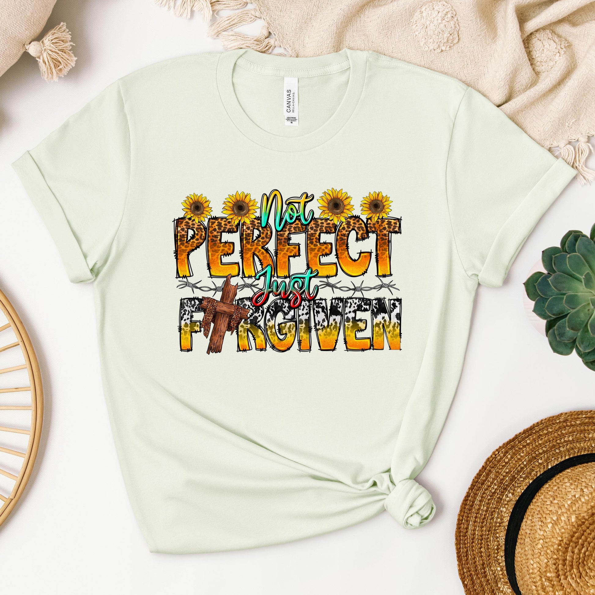 Not Perfect Just Forgiven Sunflower 01