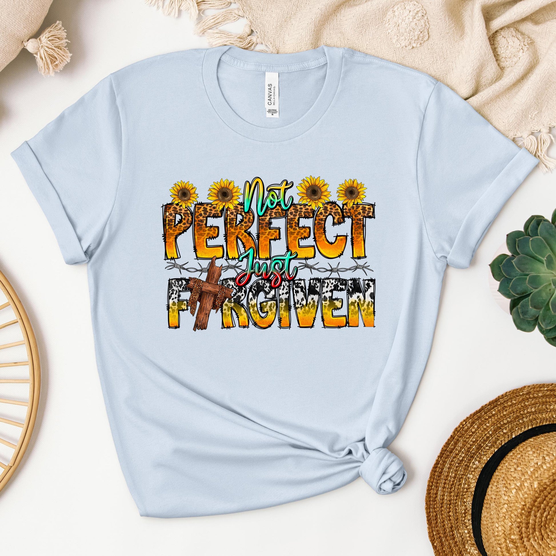 Not Perfect Just Forgiven Sunflower 01